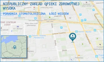 PORADNIA STOMATOLOGICZNA - NIEPUBLICZNY ZAKŁAD OPIEKI ZDROWOTNEJ WYSOKA - UL. WYSOKA 10/14,  ŁÓDŹ-WIDZEW
