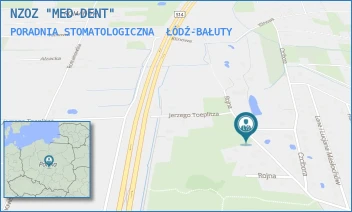 PORADNIA STOMATOLOGICZNA - NZOZ "MED-DENT" - UL. ROJNA 7/1,  ŁÓDŹ-BAŁUTY