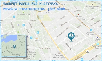 PORADNIA STOMATOLOGICZNA - MAGDENT MAGDALENA KLAŻYŃSKA - UL. LOKATORSKA 11,  ŁÓDŹ-GÓRNA