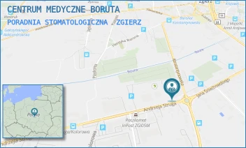PORADNIA STOMATOLOGICZNA - CENTRUM MEDYCZNE BORUTA - UL. ANDRZEJA STRUGA 2-4,  ZGIERZ
