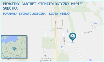 PORADNIA STOMATOLOGICZNA - PRYWATNY GABINET STOMATOLOGICZNY MACIEJ SOBÓTKA - UL. ROLNICZA 1,  LGOTA WIELKA