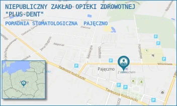 PORADNIA STOMATOLOGICZNA - NIEPUBLICZNY ZAKŁAD OPIEKI ZDROWOTNEJ "PLUS-DENT" - UL. WIŚNIOWA 26,  PAJĘCZNO
