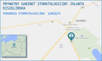 PORADNIA STOMATOLOGICZNA - PRYWATNY GABINET STOMATOLOGICZNY JOLANTA KISIELIŃSKA - UL. ŁANIĘTA 9A,  ŁANIĘTA