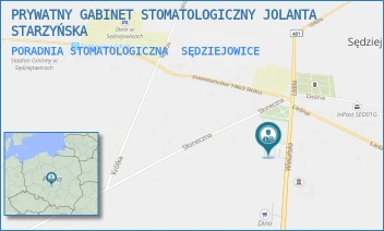 PORADNIA STOMATOLOGICZNA - PRYWATNY GABINET STOMATOLOGICZNY JOLANTA STARZYŃSKA - UL. WIELUŃSKA 8,  SĘDZIEJOWICE