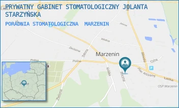 PORADNIA STOMATOLOGICZNA - PRYWATNY GABINET STOMATOLOGICZNY JOLANTA STARZYŃSKA - UL. ZDUŃSKA 1,  MARZENIN