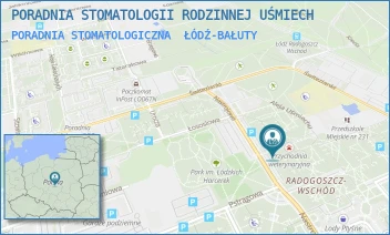PORADNIA STOMATOLOGICZNA - PORADNIA STOMATOLOGII RODZINNEJ UŚMIECH - UL. NASTROJOWA 26 BL. 208 26/208,  ŁÓDŹ-BAŁUTY