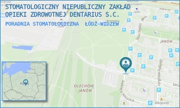 PORADNIA STOMATOLOGICZNA - STOMATOLOGICZNY NIEPUBLICZNY ZAKŁAD OPIEKI ZDROWOTNEJ DENTARIUS S.C. - MAĆKA Z BOGDAŃCA  1,  ŁÓDŹ-WIDZEW