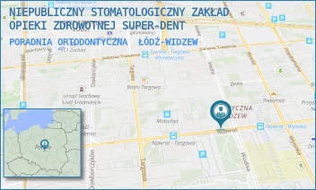 PORADNIA ORTODONTYCZNA - NIEPUBLICZNY STOMATOLOGICZNY ZAKŁAD OPIEKI ZDROWOTNEJ SUPER-DENT - UL. WODNA 25,  ŁÓDŹ-WIDZEW