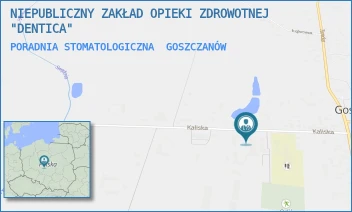 PORADNIA STOMATOLOGICZNA - NIEPUBLICZNY ZAKŁAD OPIEKI ZDROWOTNEJ "DENTICA" - UL. KALISKA 13,  GOSZCZANÓW