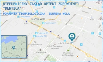 PORADNIA STOMATOLOGICZNA - NIEPUBLICZNY ZAKŁAD OPIEKI ZDROWOTNEJ "DENTICA" - UL. KRÓLEWSKA 1,  ZDUŃSKA WOLA
