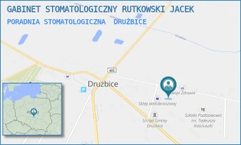 PORADNIA STOMATOLOGICZNA - GABINET STOMATOLOGICZNY RUTKOWSKI JACEK - DRUŻBICE 20A,  DRUŻBICE