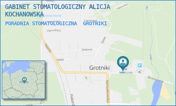PORADNIA STOMATOLOGICZNA - GABINET STOMATOLOGICZNY ALICJA KOCHANOWSKA - UL. BRZOZOWA 23,  GROTNIKI