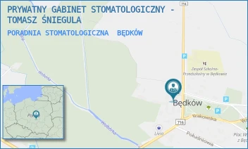 PORADNIA STOMATOLOGICZNA - PRYWATNY GABINET STOMATOLOGICZNY - TOMASZ ŚNIEGULA - UL. WŁADYSŁAWA STANISŁAWA REYMONTA 5,  BĘDKÓW