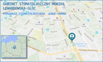 PORADNIA STOMATOLOGICZNA - GABINET STOMATOLOGICZNY MONIKA LEWANDOWSKA-GLOC - UL. RZGOWSKA 226,  ŁÓDŹ-GÓRNA