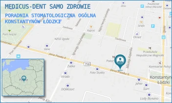 PORADNIA STOMATOLOGICZNA OGÓLNA - MEDICUS-DENT SAMO ZDROWIE - UL. MIKOŁAJA KOPERNIKA 2,  KONSTANTYNÓW ŁÓDZKI