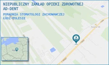 PORADNIA STOMATOLOGI ZACHOWAWCZEJ - NIEPUBLICZNY ZAKŁAD OPIEKI ZDROWOTNEJ AD-DENT - UL. AL. 1-GO MAJA 42/44,  ŁÓDŹ-POLESIE