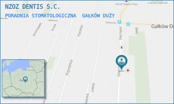 PORADNIA STOMATOLOGICZNA - NIEPUBLICZNY ZAKŁAD OPIEKI ZDROWOTNEJ "DENTIS" - UL. DZIECI POLSKICH 6C,  GAŁKÓW DUŻY