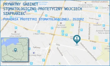 PORADNIA PROTETYKI STOMATOLOGICZNEJ - PRYWATNY GABINET STOMATOLOGICZNO-PROTETYCZNY WOJCIECH SZAFRANIEC - UL. STEFANII KUROPATWIŃSKIEJ 2,  ZGIERZ