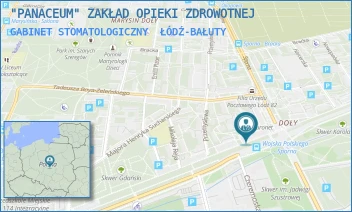 GABINET STOMATOLOGICZNY - "PANACEUM" ZAKŁAD OPIEKI ZDROWOTNEJ - UL. WOJSKA POLSKIEGO 128/1;2,  ŁÓDŹ-BAŁUTY