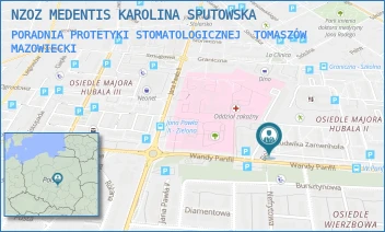 PORADNIA PROTETYKI STOMATOLOGICZNEJ - NZOZ MEDENTIS KAROLINA SPUTOWSKA - UL. LUDWIKA ZAMENHOFA 7A,  TOMASZÓW MAZOWIECKI