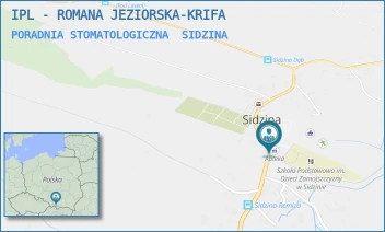 PORADNIA STOMATOLOGICZNA - IPL - ROMANA JEZIORSKA-KRIFA - UL. SIDZINA 721,  SIDZINA