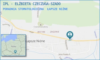 PORADNIA STOMATOLOGICZNA - IPL - ELŻBIETA CZECZUGA-SZADO - UL. DŁUGA 169,  ŁAPSZE NIŻNE