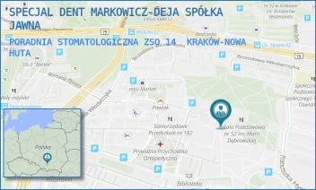 PORADNIA STOMATOLOGICZNA ZSO 14 - SPECJAL DENT MARKOWICZ-DEJA SPÓŁKA JAWNA - DYWIZJONU 303 66,  KRAKÓW-NOWA HUTA