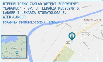 PORADNIA STOMATOLOGICZNA - LANGMED SPÓŁKA Z OGRANICZONĄ ODPOWIEDZIALNOŚCIĄ - UL. WĘGIERSKA 25,  BOBOWA