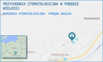 PORADNIA STOMATOLOGICZNA - PRZYCHODNIA STOMATOLOGICZNA W PORĘBIE WIELKIEJ - PORĘBA WIELKA 278,  PORĘBA WIELKA