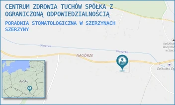 PORADNIA STOMATOLOGICZNA W SZERZYNACH - CENTRUM ZDROWIA TUCHÓW SPÓŁKA Z OGRANICZONĄ ODPOWIEDZIALNOŚCIĄ - SZERZYNY 26,  SZERZYNY
