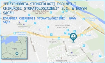 PORADNIA CHIRURGII STOMATOLOGICZNEJ - "PRZYCHODNIA STOMATOLOGII OGÓLNEJ I CHIRURGII STOMATOLOGICZNEJ" S.C. W NOWYM SĄCZU - UL. I BRYGADY 67,  NOWY SĄCZ