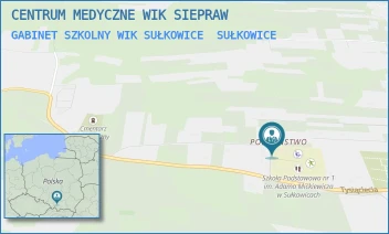 GABINET SZKOLNY WIK SUŁKOWICE - CENTRUM MEDYCZNE WIK SIEPRAW - UL. TYSIĄCLECIA 17,  SUŁKOWICE