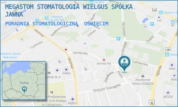 PORADNIA STOMATOLOGICZNA - MEGASTOM STOMATOLOGIA WIELGUS SPÓŁKA JAWNA - UL. GARBARSKA 1,  OŚWIĘCIM