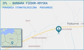 PORADNIA STOMATOLOGICZNA - IPL - BARBARA FIEDOR-KRYSKA - UL. PODSARNIE 64 64,  PODSARNIE