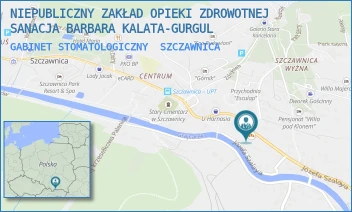 GABINET STOMATOLOGICZNY - NIEPUBLICZNY ZAKŁAD OPIEKI ZDROWOTNEJ SANACJA BARBARA KALATA-GURGUL - UL. SZALAYA 24,  SZCZAWNICA
