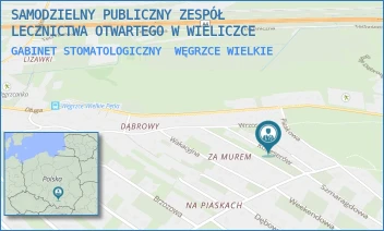 GABINET STOMATOLOGICZNY - SAMODZIELNY PUBLICZNY ZESPÓŁ LECZNICTWA OTWARTEGO W WIELICZCE - UL. WĘGRZCE WIELKIE 359/1,  WĘGRZCE WIELKIE
