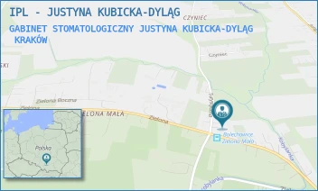 GABINET STOMATOLOGICZNY JUSTYNA KUBICKA-DYLĄG - IPL - JUSTYNA KUBICKA-DYLĄG - UL. TURYSTYCZNA 34,  KRAKÓW