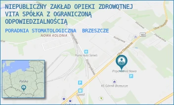 PORADNIA STOMATOLOGICZNA - NIEPUBLICZNY ZAKŁAD OPIEKI ZDROWOTNEJ "VITA" SPÓŁKA ZOGRANICZONĄ ODPOWIEDZIALNOŚCIĄ - UL. OFIAR OŚWIĘCIMIA 72,  BRZESZCZE