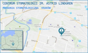 PORADNIA STOMATOLOGICZNA - CENTRUM STOMATOLOGII IM. ASTRID LINDGREN - UL. SIEWNA 23 D,  KRAKÓW