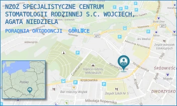 PORADNIA ORTODONCJI - NZOZ SPECJALISTYCZNE CENTRUM STOMATOLOGII RODZINNEJ S.C. WOJCIECH, AGATA NIEDZIELA - UL. KARWACJANÓW 6,  GORLICE