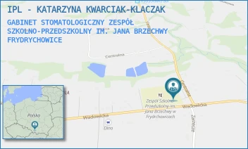 GABINET STOMATOLOGICZNY ZESPÓŁ SZKOLNO-PRZEDSZKOLNY IM. JANA BRZECHWY - IPL - KATARZYNA KWARCIAK-KLACZAK - UL. WADOWICKA 77,  FRYDRYCHOWICE