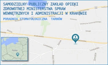 PORADNIA STOMATOLOGICZNA - SAMODZIELNY PUBLICZNY ZAKŁAD OPIEKI ZDROWOTNEJ MINISTERSTWA SPRAW WEWNĘTRZNYCH I ADMINISTRACJI W KRAKOWIE - UL. KRAKOWSKA 32,  TARNÓW