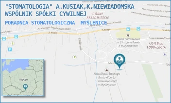 PORADNIA STOMATOLOGICZNA - "STOMATOLOGIA" A.KUSIAK,K.NIEWIADOMSKA WSPÓLNIK SPÓŁKI CYWILNEJ - UL. SOLIDARNOŚCI 16,  MYŚLENICE