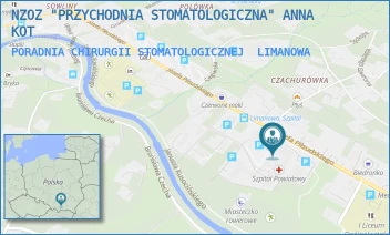 PORADNIA CHIRURGII STOMATOLOGICZNEJ - NZOZ "PRZYCHODNIA STOMATOLOGICZNA" ANNA KOT - UL. JÓZEFA PIŁSUDSKIEGO 61,  LIMANOWA