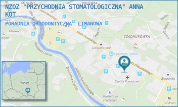 PORADNIA ORTODONTYCZNA - NZOZ "PRZYCHODNIA STOMATOLOGICZNA" ANNA KOT - UL. JÓZEFA PIŁSUDSKIEGO 61,  LIMANOWA