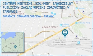 PORADNIA STOMATOLOGICZNA - CENTRUM MEDYCZNE "KOL-MED" SAMODZIELNY PUBLICZNY ZAKŁAD OPIEKI ZDROWOTNEJ W TARNOWIE - UL. PL. DWORCOWY 6,  TARNÓW