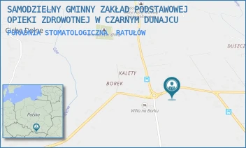 PORADNIA STOMATOLOGICZNA - SAMODZIELNY GMINNY ZAKŁAD PODSTAWOWEJ OPIEKI ZDROWOTNEJ W CZARNYM DUNAJCU - UL. CICHE-RATUŁÓW 1 C,  RATUŁÓW