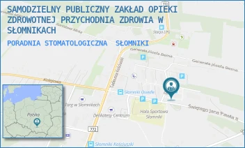 PORADNIA STOMATOLOGICZNA - SAMODZIELNY PUBLICZNY ZAKŁAD OPIEKI ZDROWOTNEJ PRZYCHODNIA ZDROWIA W SŁOMNIKACH - UL. ŚW. JADWIGI KRÓLOWEJ 2,  SŁOMNIKI