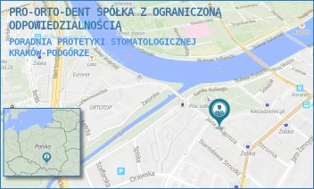 PORADNIA PROTETYKI STOMATOLOGICZNEJ - PRO-ORTO-DENT SPÓŁKA Z OGRANICZONĄ ODPOWIEDZIALNOŚCIĄ - UL. PLAC SERKOWSKIEGO 10,  KRAKÓW-PODGÓRZE