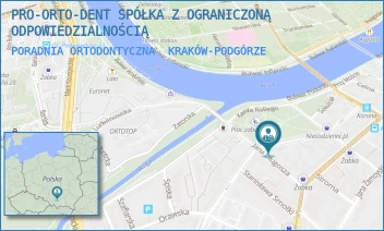 PORADNIA ORTODONTYCZNA - PRO-ORTO-DENT SPÓŁKA Z OGRANICZONĄ ODPOWIEDZIALNOŚCIĄ - UL. PLAC SERKOWSKIEGO 10,  KRAKÓW-PODGÓRZE